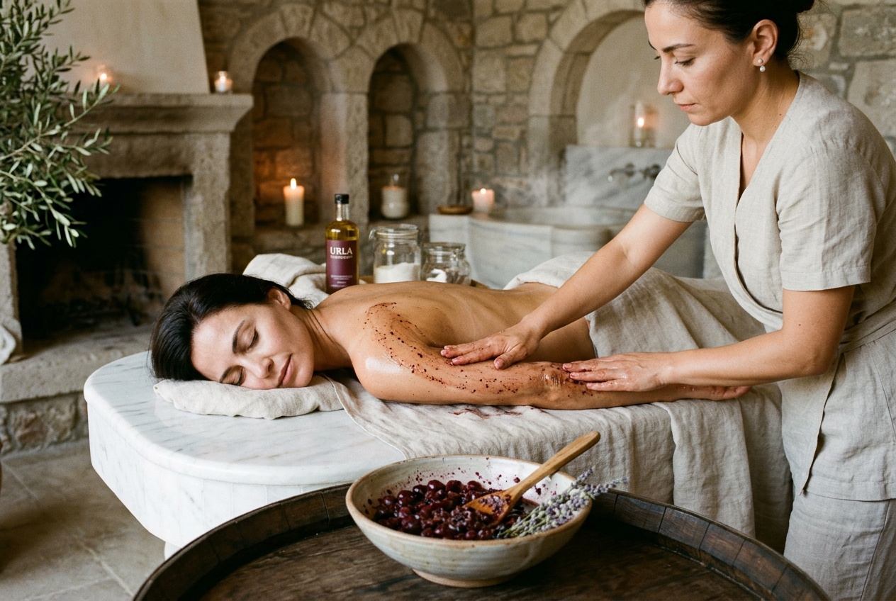Euro Spa ve Masaj Salonu Urla Bağ Yolu Vinoterapi İzmir